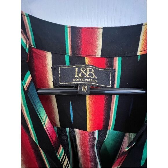 L&B Lucky And Blessed Loose Fit Striped Mini Dress With Knit Detailing - Picture 3 of 5